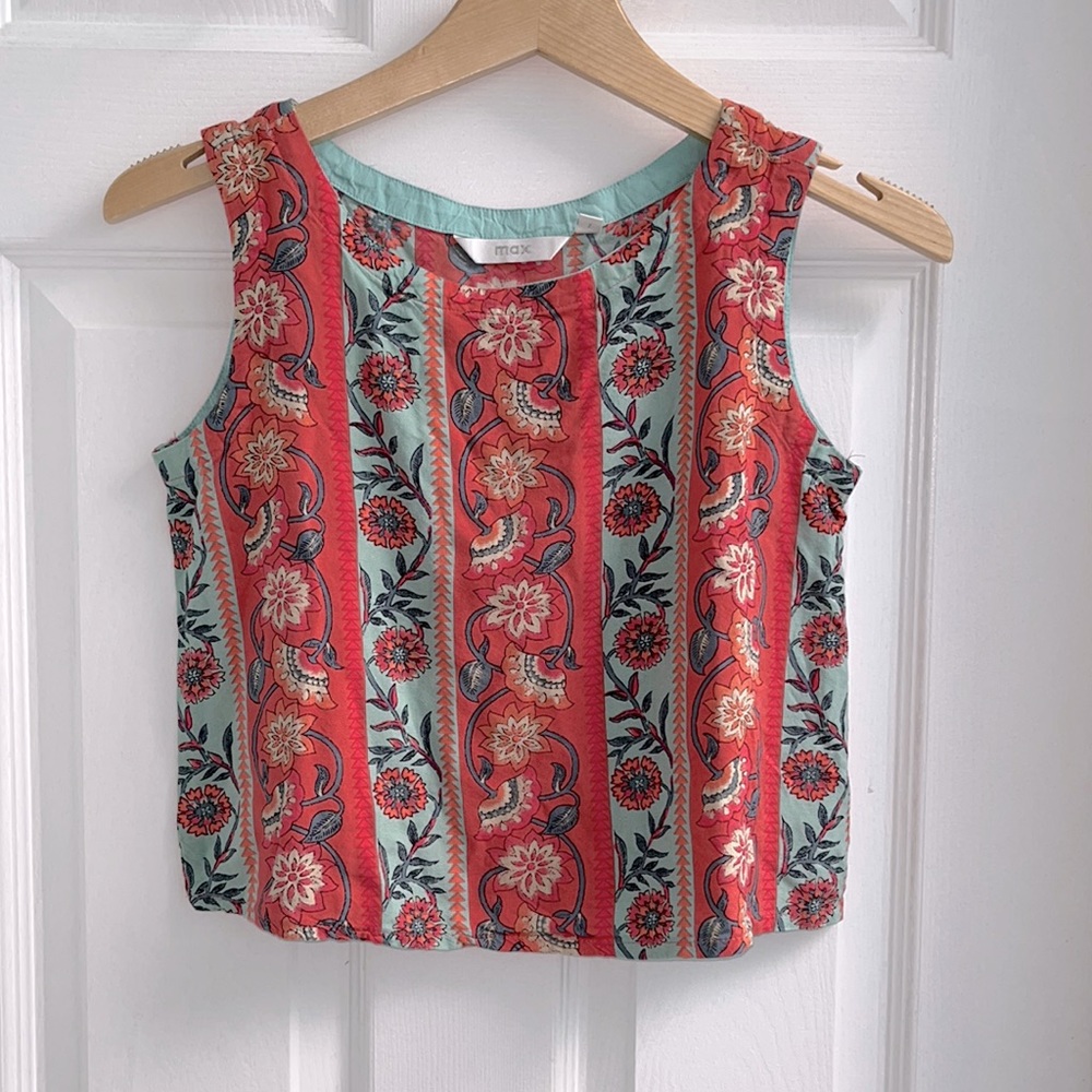 Printed crop top